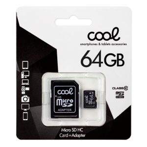COOL TARJETA MEMORIA MICRO SD CON ADAPT. X64 GB (CLASE 10)