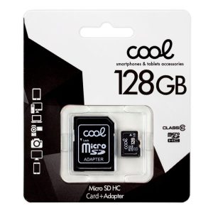 COOL TARJETA MEMORIA MICRO SD CON ADAPTADOR X128 GB (CLASE 10)