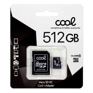 COOL TARJETA MEMORIA MICRO SD CON ADAPTADOR X512 GB (CLASE 10)