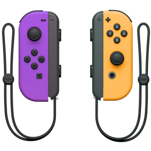 NINTENDO JOY-CON (SET IZDA/DCHA) MORADO NEÓN/NARANJA NEÓN